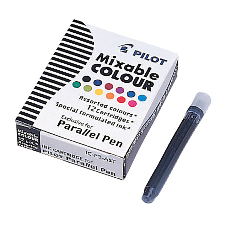 Refill Parallel Pen Mix-12-pack i gruppen Pennor / Penntillbehör / Patroner och refiller hos Pen Store (109264)