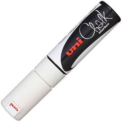 Läs mer om Uni Chalk Marker PWE-8K White