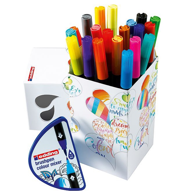 Läs mer om Edding Color Happy Box 21-set