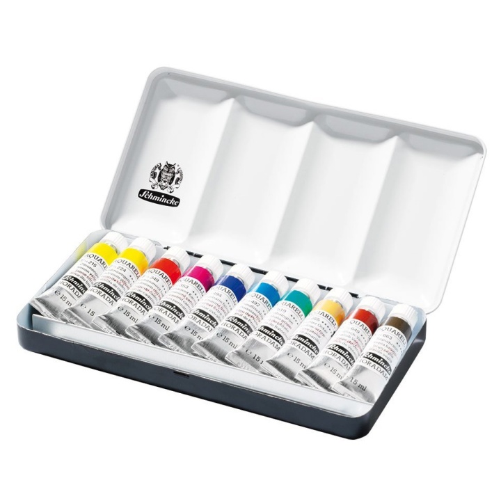 Horadam Aquarell Tub 15ml 10-set i gruppen Konstnärsmaterial / Färger / Akvarellfärg hos Pen Store (110731)