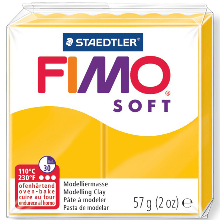 Läs mer om Staedtler FIMO Soft 56 g Fimolera Sun Yellow