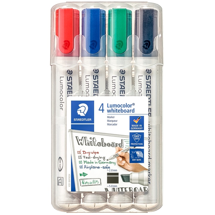 4-pack Lumocolor Whiteboard Chisel i gruppen Pennor / Märkning och kontor / Märkpennor hos Pen Store (110993)