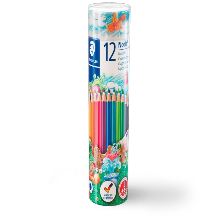 Noris Club färgpennor burk 12-pack (3 år+) i gruppen Kids / Barnpennor / Färgpennor för barn hos Pen Store (111032)