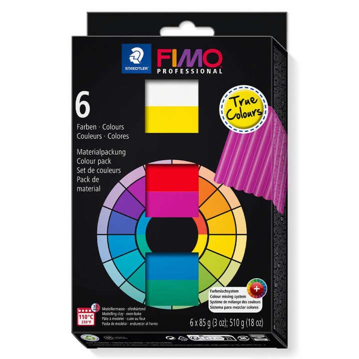 FIMO Professional 6-set True Colours i gruppen Kids / Måla och skapa / Skapa med lera hos Pen Store (111033)