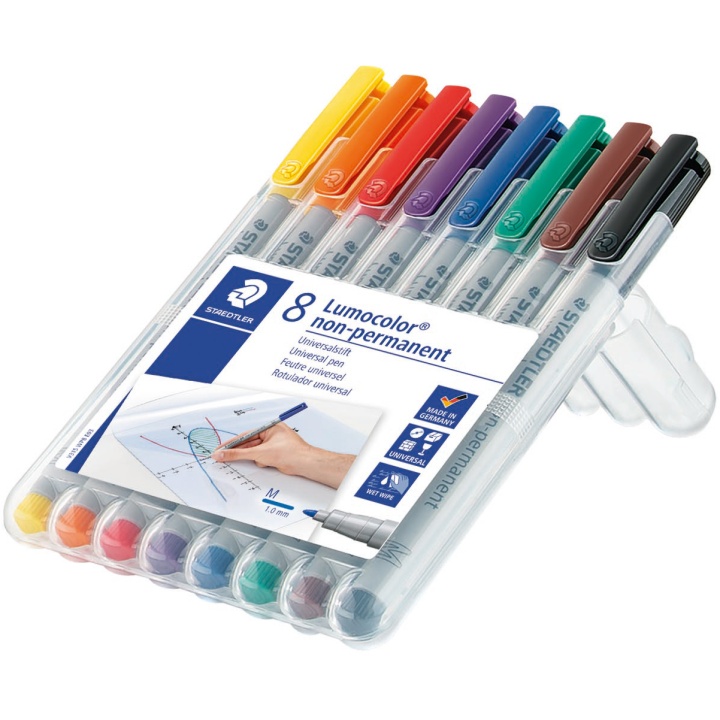 8-pack Lumocolor Non-permanent Medium i gruppen Pennor / Märkning och kontor / Märkpennor hos Pen Store (111071)