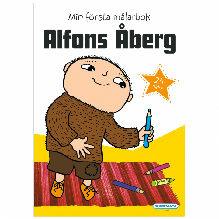 Läs mer om Kärnan Alfons Åberg min första Målarbok