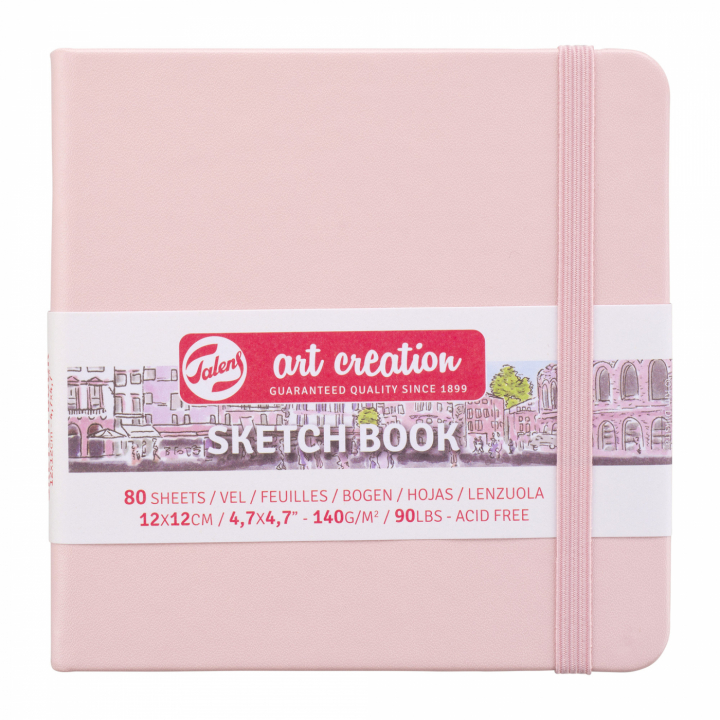 Art Creation Sketchbook Pastel Pink 12 x 12 cm