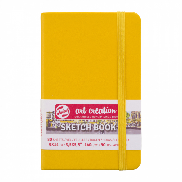 Sketchbook Pocket Golden Yellow i gruppen Papper & Block / Konstnärsblock / Skissböcker hos Pen Store (111777)