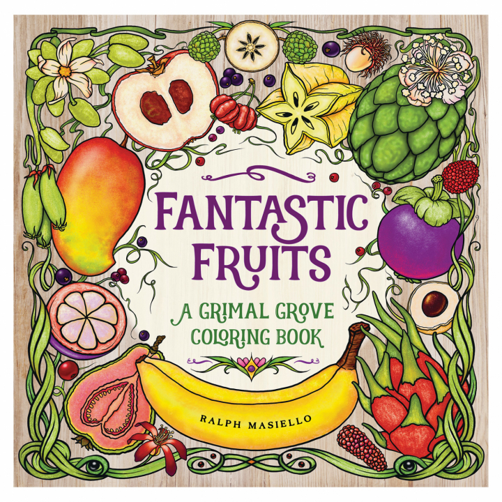Läs mer om Books Fantastic Fruits - A Grimal Grove Coloring Book