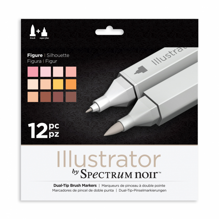 Illustrator Marker 12-set Figure i gruppen Pennor / Konstnärspennor / Illustrationsmarkers hos Pen Store (111882)