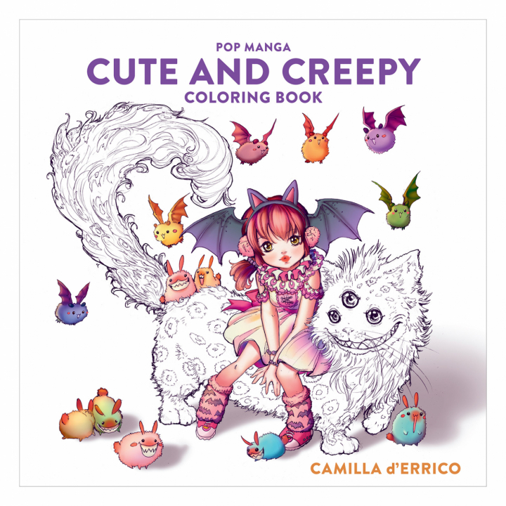 Pop Manga: Cute and Creepy Coloring Book i gruppen Skapande & Hobby / Böcker / Målarböcker för vuxna hos Pen Store (112447)