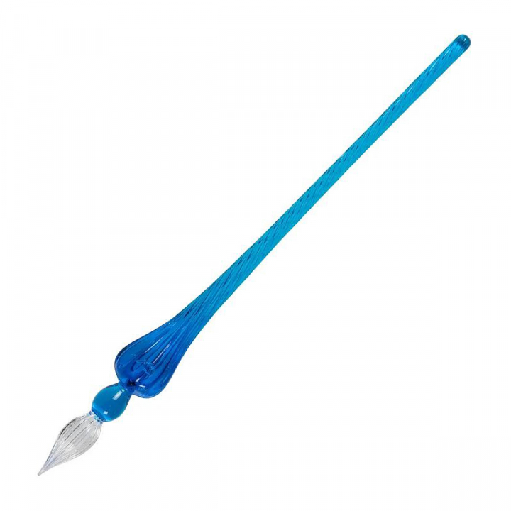 Glaspenna Rund 18 cm Blue i gruppen Skapande & Hobby / Kalligrafi / Kalligrafipennor hos Pen Store (125228)