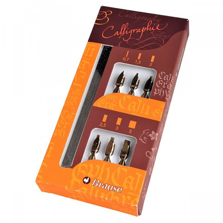 Skrivset Calligraphy 6-pack i gruppen Skapande & Hobby / Kalligrafi / Kalligrafipennor hos Pen Store (125238)