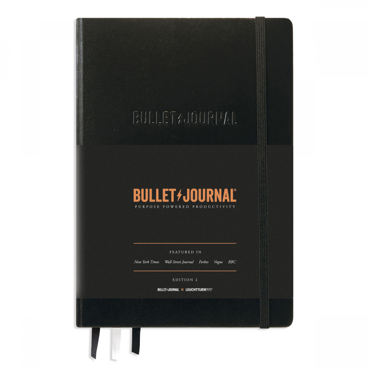 Läs mer om Leuchtturm1917 Bullet Journal Mark II A5 Black Dotted