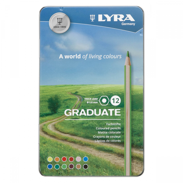 Läs mer om Lyra Graduate Färgpennor 12-set