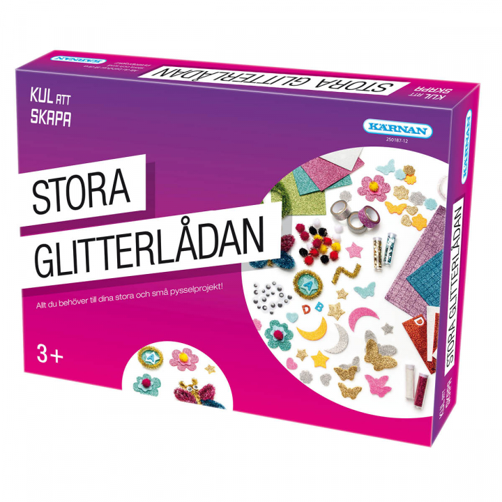 Kul att skapa Stora Glitterlådan i gruppen Kids / Barnpyssel och kreativitet / Barnkalas hos Pen Store (126006)