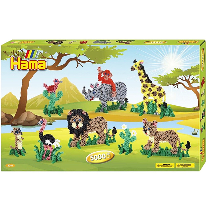 Midi Pärlor Presentbox Safari 5000 st i gruppen Kids / Barnpyssel och kreativitet / Rörpärlor och pärlplattor  / DIY-kit rörpärlor  hos Pen Store (126131)