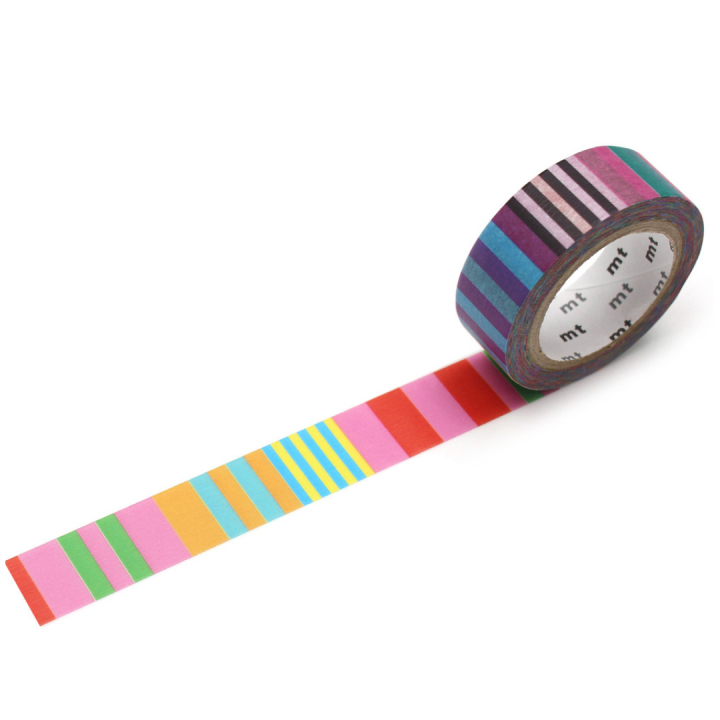 Washi-tejp Candy Stripe i gruppen Skapande & Hobby / Hobbytillbehör / Washi-tejp hos Pen Store (126353)