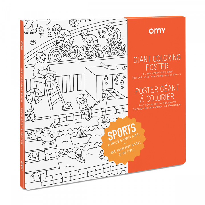 Coloring Poster Sport i gruppen Kids / Barnpyssel och kreativitet / Målar- och pysselböcker hos Pen Store (126508)