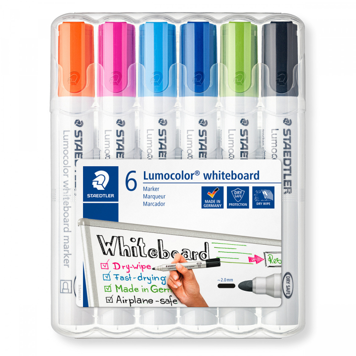 Läs mer om Staedtler Lumocolor Whiteboard marker 6-pack 2 mm