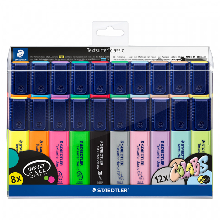 Textsurfer Classic Överstrykningspennor 20-pack i gruppen Pennor / Märkning och kontor / Överstrykning hos Pen Store (126608)