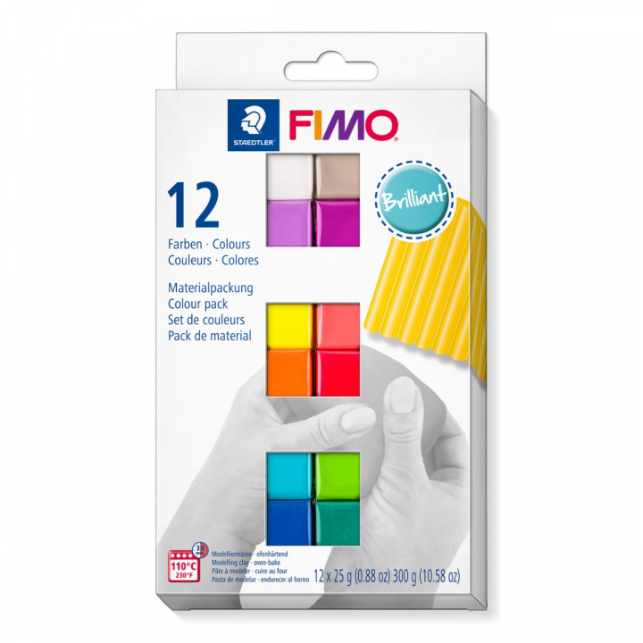 FIMO Soft Modellera 12 x 25 g Brilliant colours i gruppen Skapande & Hobby / Skapa / Modellera hos Pen Store (126650)