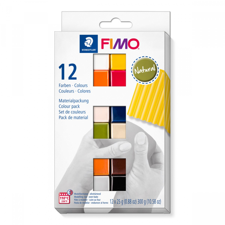 FIMO Soft Modellera 12 x 25 g Natural colours i gruppen Skapande & Hobby / Skapa / Modellera hos Pen Store (126652)