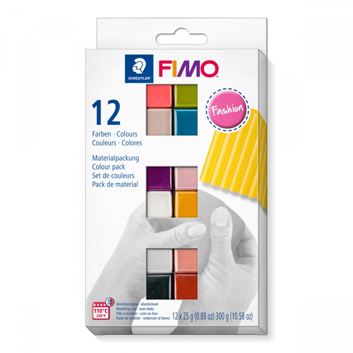 FIMO Soft Modellera 12 x 25 g Fashion colours i gruppen Skapande & Hobby / Skapa / Modellera hos Pen Store (126653)