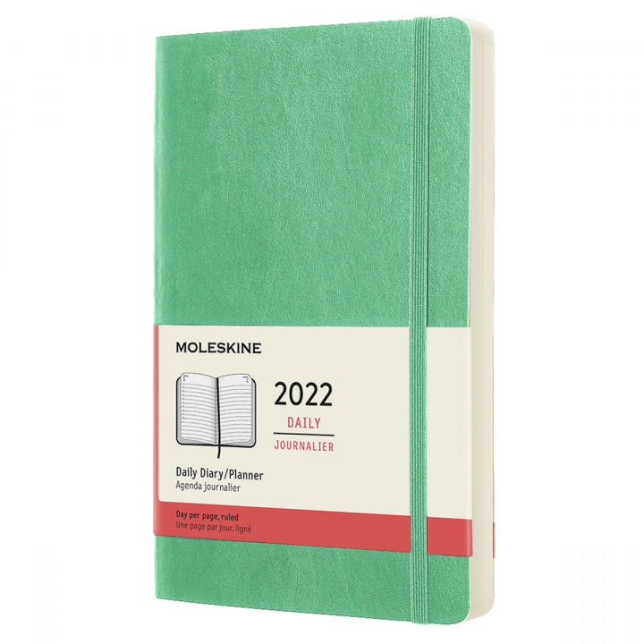 Kalender 2022 Daily Soft Cover Large Green i gruppen Papper & Block / Kalendrar och almanackor / 12-månaderskalendrar hos Pen Store (126714)