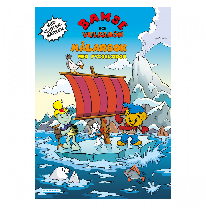Bamse och Vulkanön Målarbok med Pyssel i gruppen Kids / Barnpyssel och kreativitet / Målar- och pysselböcker hos Pen Store (126746)