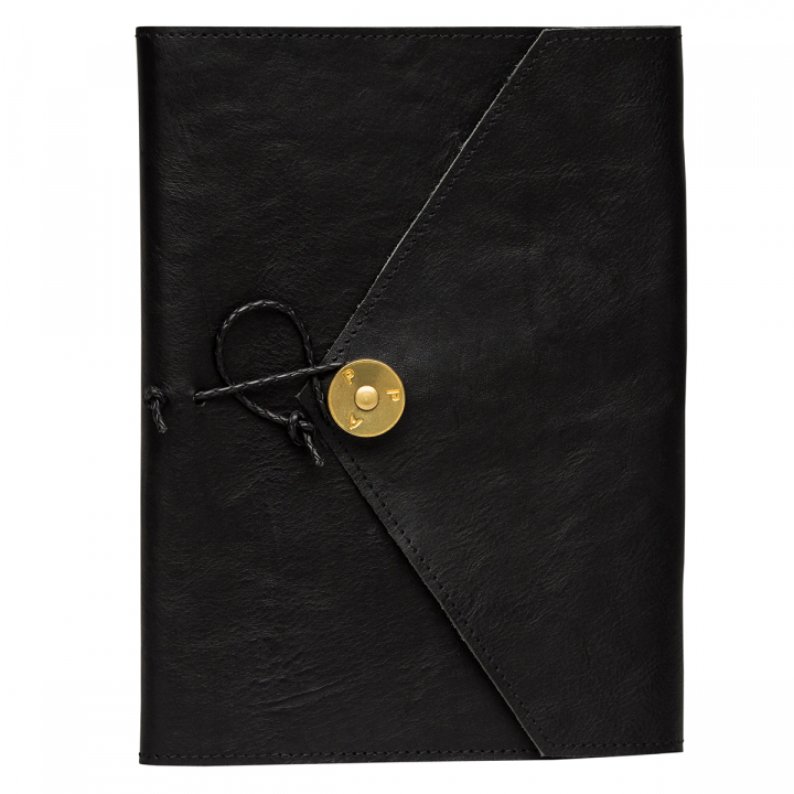 Läs mer om P.A.P Sweden Ulf Leather Notebook Black