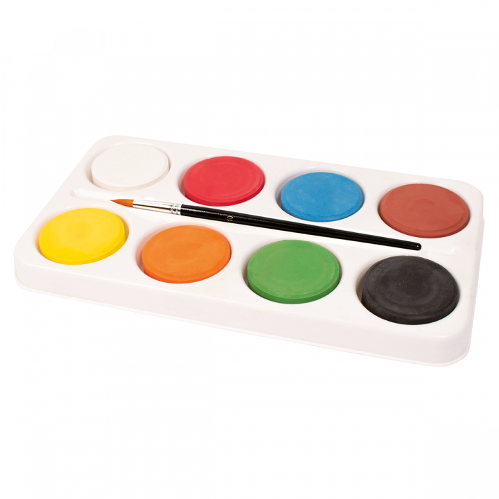Läs mer om Playbox Färgpuckar i Palett 8-set