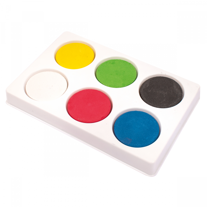 Färgpuckar i Palett 6-set i gruppen Kids / Måla och skapa / Vattenfärger för barn hos Pen Store (126847)