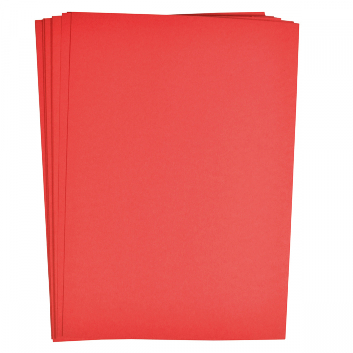 Läs mer om Playbox Färgat papper Röd 25 st 180 g