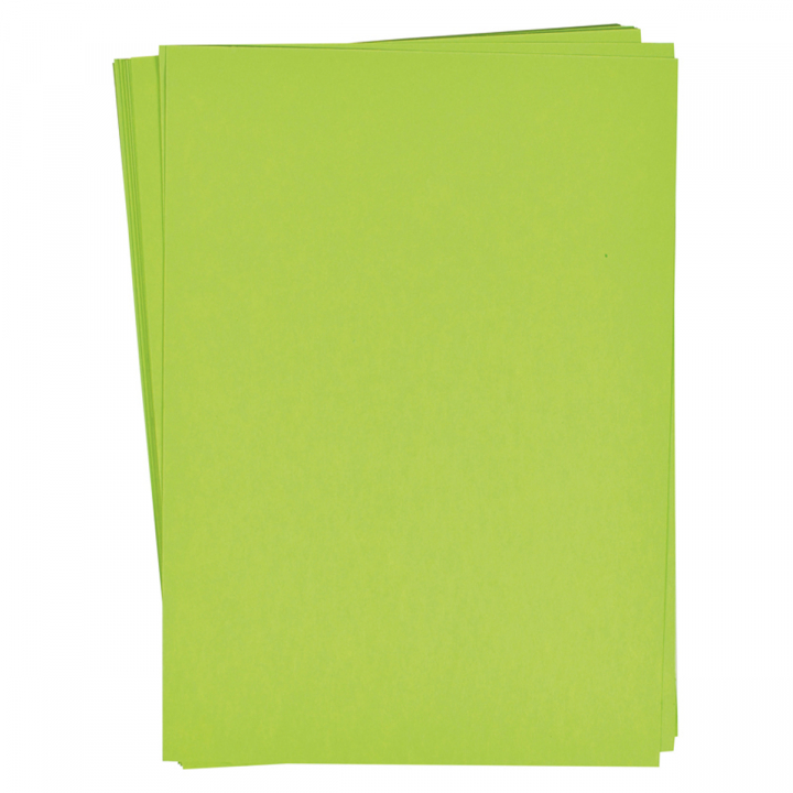 Färgat papper Ljusgrön 25 st 180 g i gruppen Papper & Block / Konstnärsblock / Färgat papper hos Voorcrea (126893)