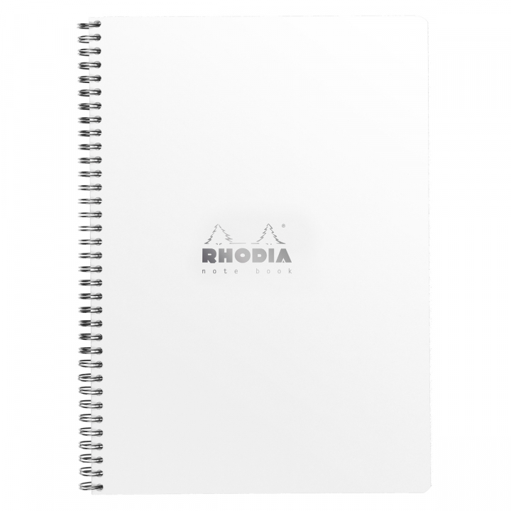 Läs mer om Rhodia Notebook Spiral Vit A4 Rutat