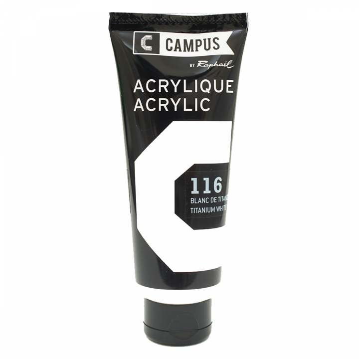 Läs mer om Raphaël Campus Akrylfärg 100ml 116 Titanium white