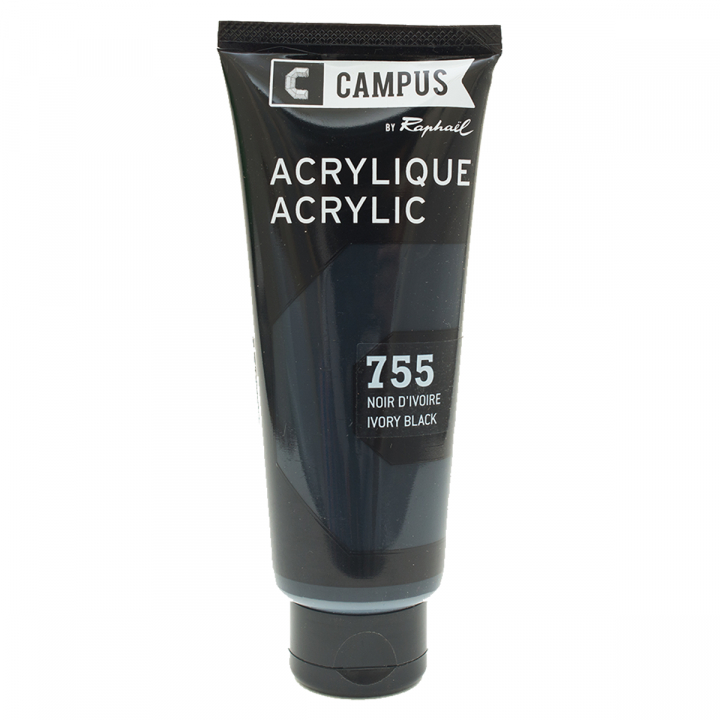 Läs mer om Raphaël Campus Akrylfärg 100ml 755 Ivory black