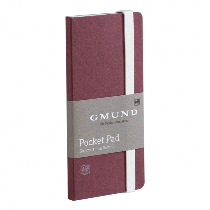 Läs mer om Gmund Pocket Pad Anteckningsblock Merlot