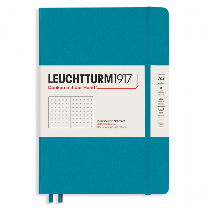 Läs mer om Leuchtturm1917 Notebook A5 Soft Cover Ocean Olinjerad