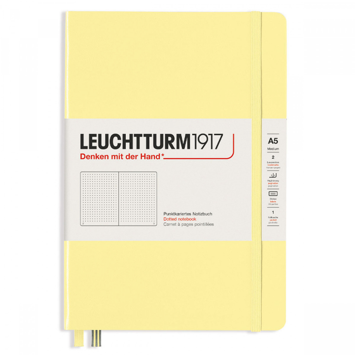 Läs mer om Leuchtturm1917 Notebook A5 Soft Cover Vanilla Dotted