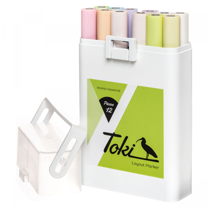 Läs mer om Toki Marker Pastel Tones 12-set