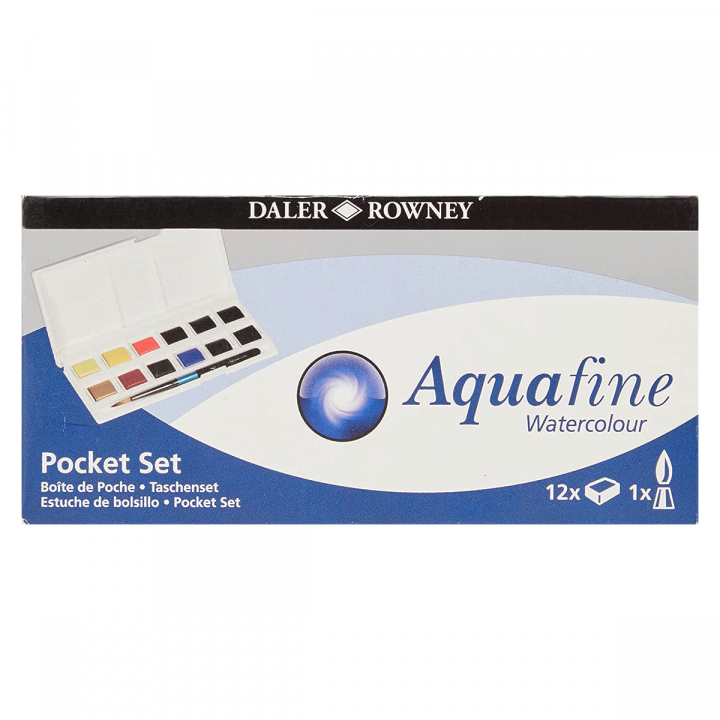 Aquafine Akvarellfärg Pocket Set i gruppen Konstnärsmaterial / Färger / Akvarellfärg hos Pen Store (127834)