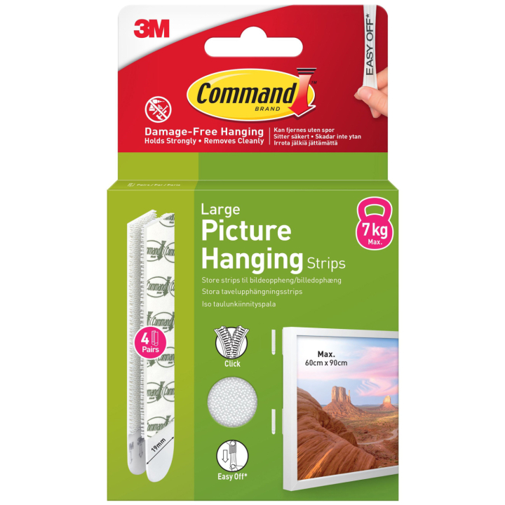 Command Tavelupphängning Strips Large i gruppen Skapande & Hobby / Organisera / Ramar / Tavelupphängning hos Pen Store (127889)