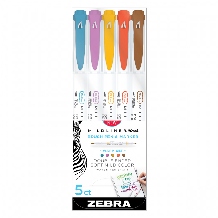 Läs mer om Zebra Mildliner Brush 5-pack Warm