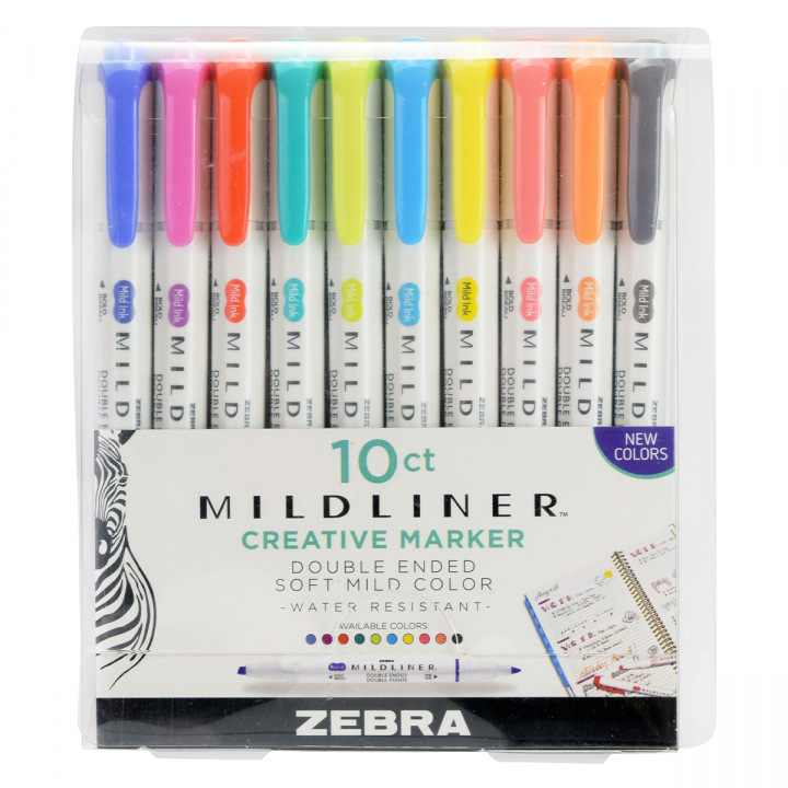 Läs mer om Zebra Mildliner 10-pack
