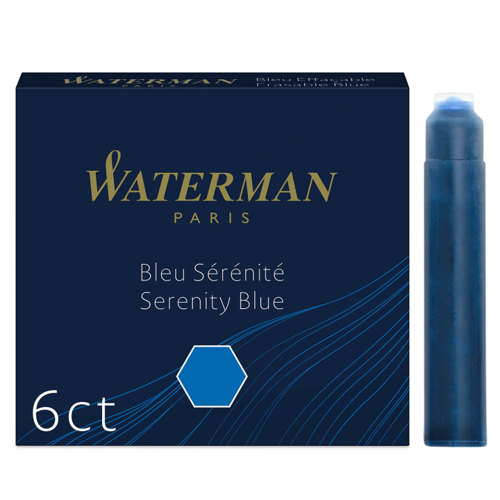 Läs mer om Waterman Reservoarpatron 6-pack Intense Black