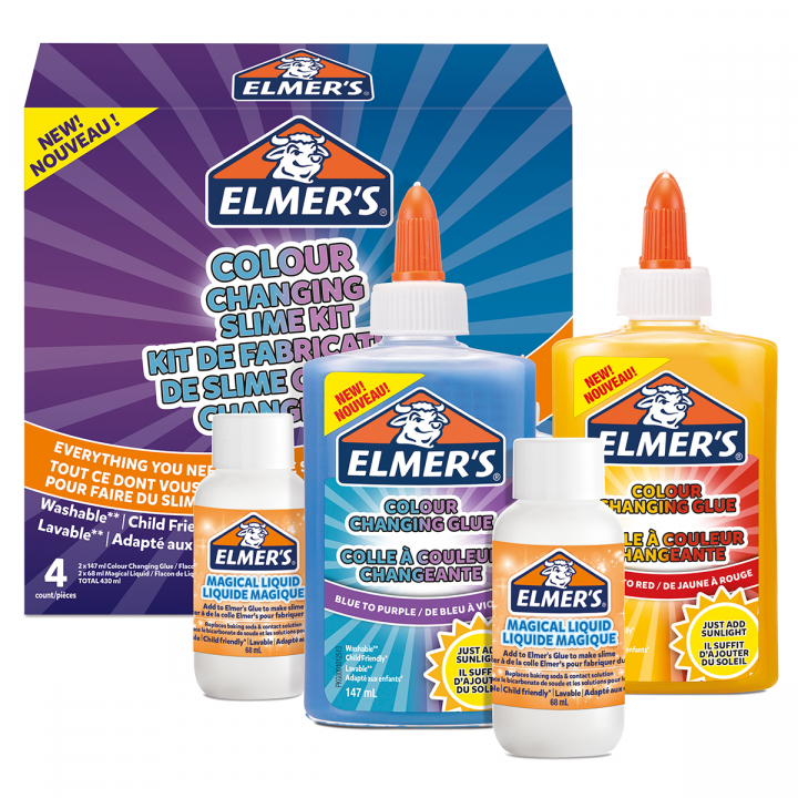 Läs mer om Elmers Colour Change Slime Kit 4 delar