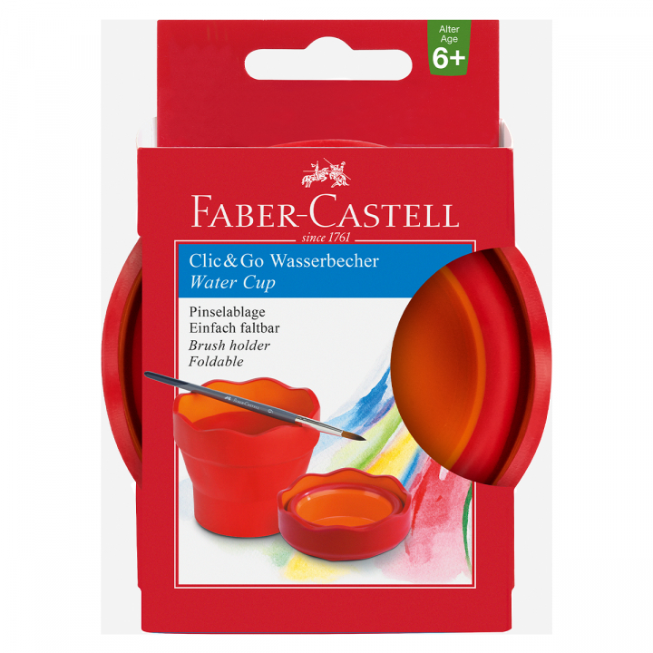Läs mer om Faber-Castell Vattenkopp Röd