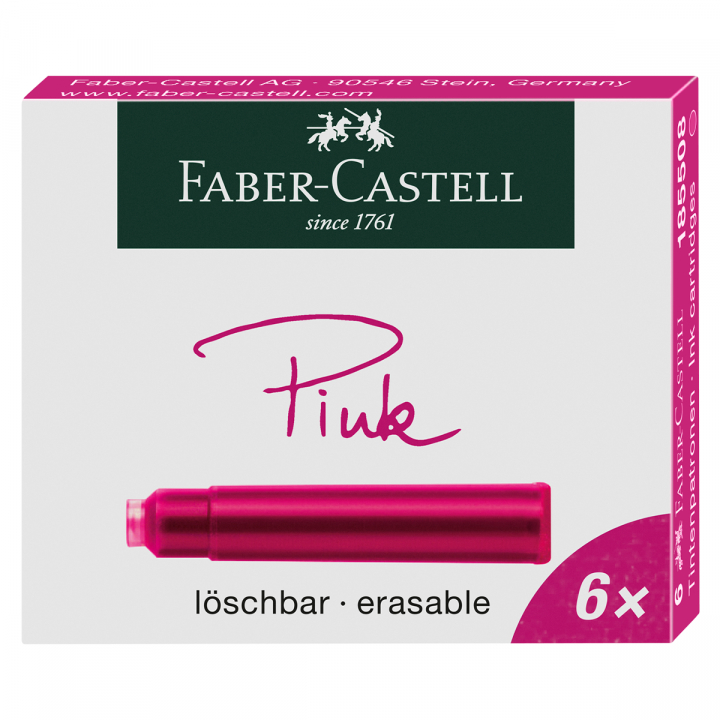 Läs mer om Faber-Castell Patron/Refill 6-pack Rosa
